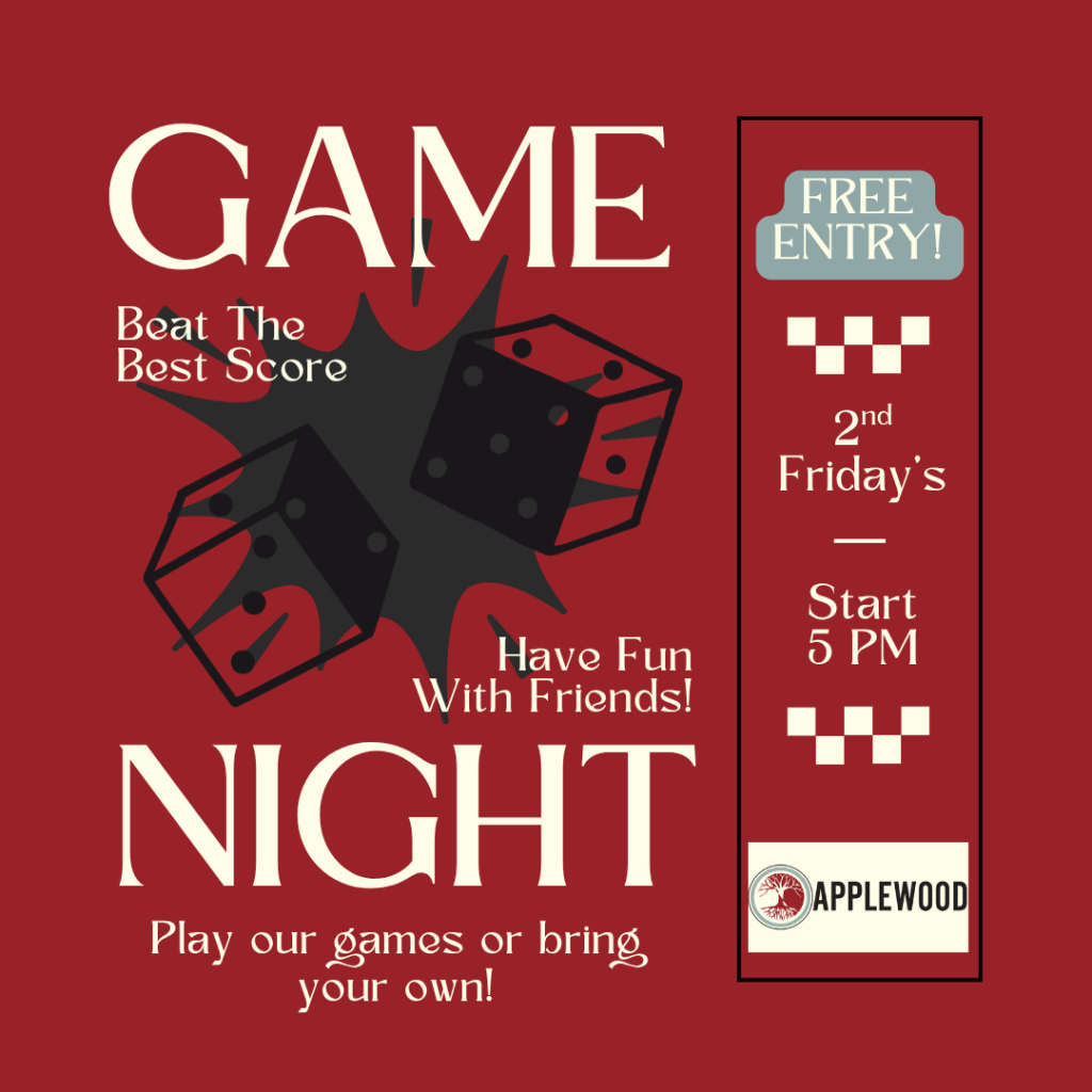 Board Game Night Applewood Winery