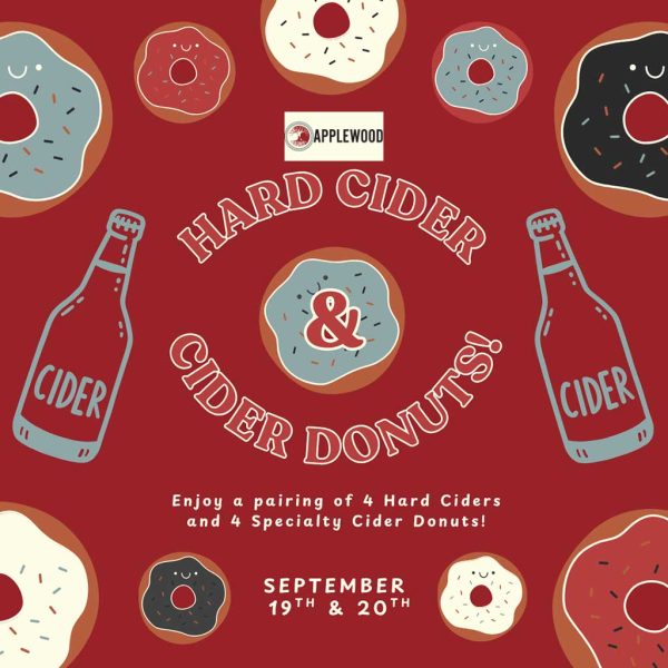 Hard-Cider-&-Cider-Donuts on Sept-19-and-20-2026, atApplewood Winery Warwick NY